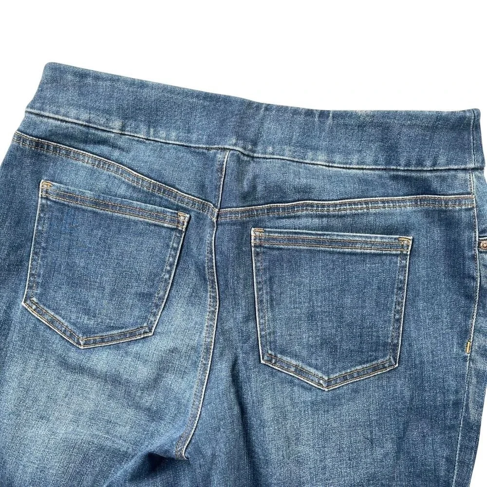 Chico's Jeggings 1R‎ (8) Mid Rise Skinny Ankle Dark Wash Cropped Inseam 27.5
